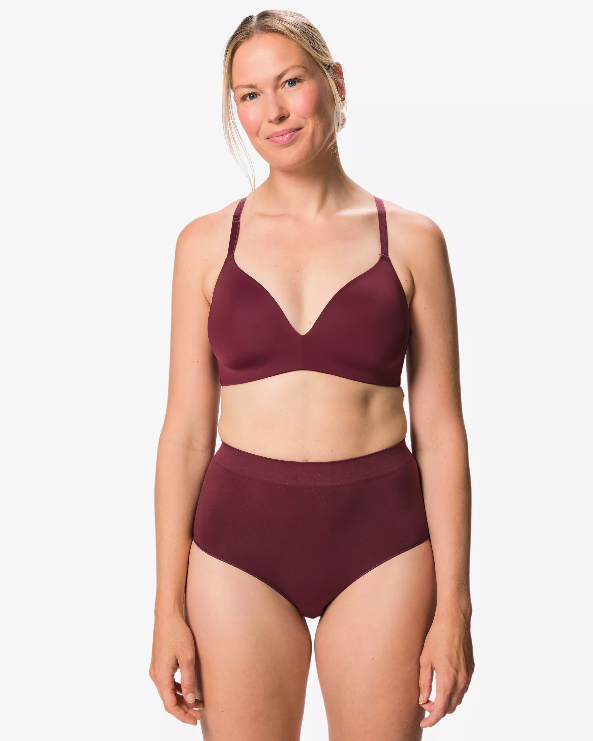 slip taille haute femme sans couture microfibre