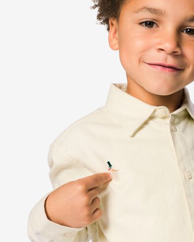 chemise enfant bonhomme de neige &eacute;cru &eacute;cru - 30731602ECRU - HEMA