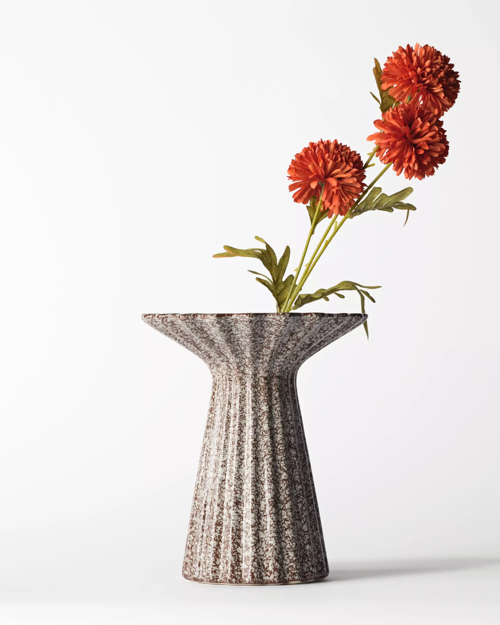 kunstbloem dahlia 55cm oranje