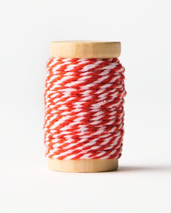 lint 15m rood-wit - 25301910 - HEMA