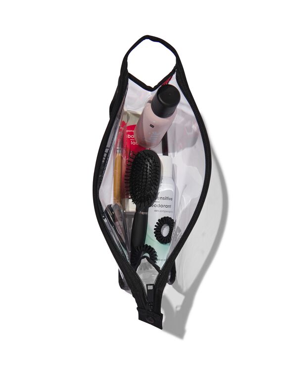 toilettas transparant 8x30x20 - 11890620 - HEMA
