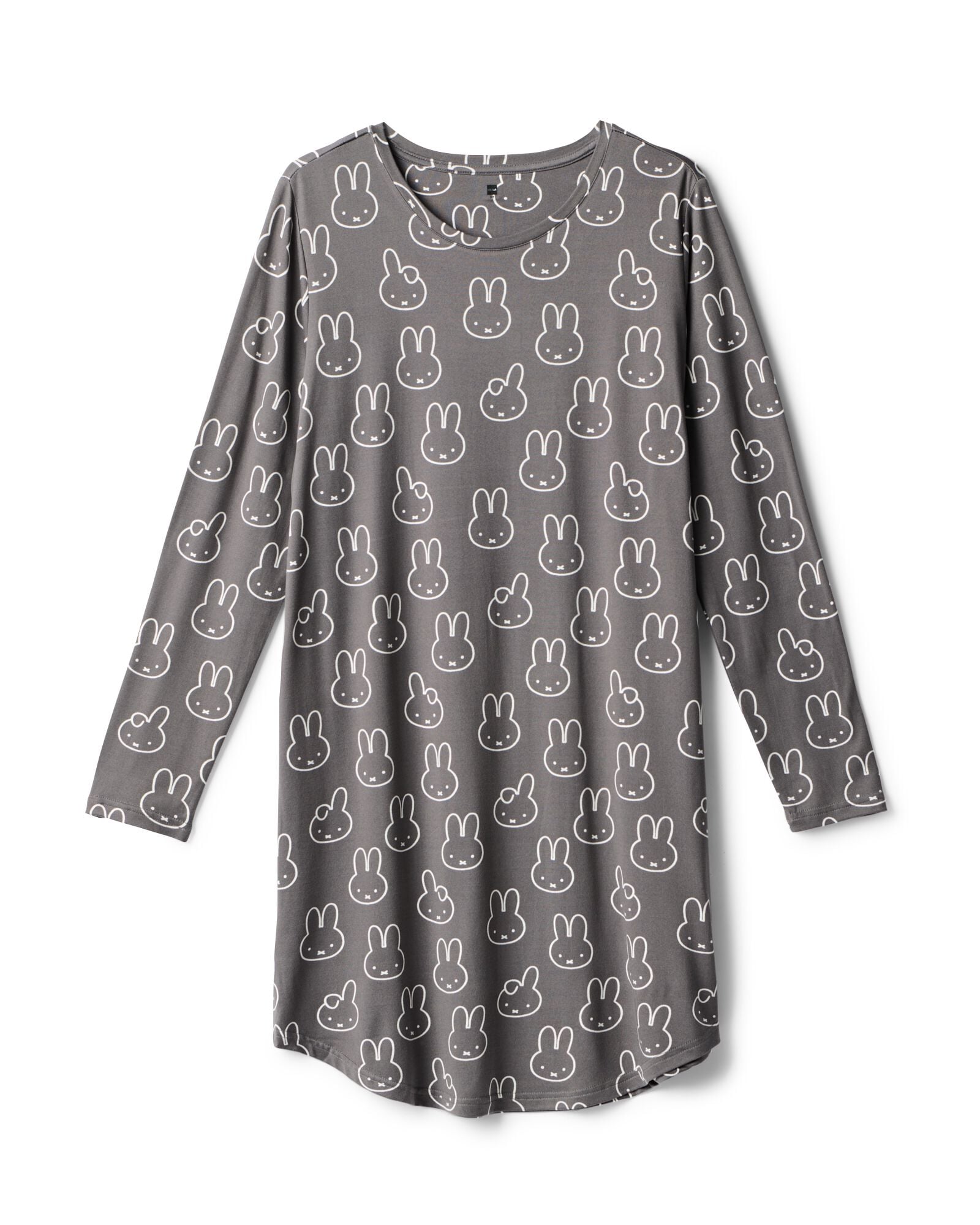 nuisette femme miffy microfibre bross&eacute;e gris fonc&eacute; gris fonc&eacute; - 23401838DARKGREY - HEMA