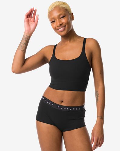boxer femme coton ceinture everyday - 19672407 - HEMA