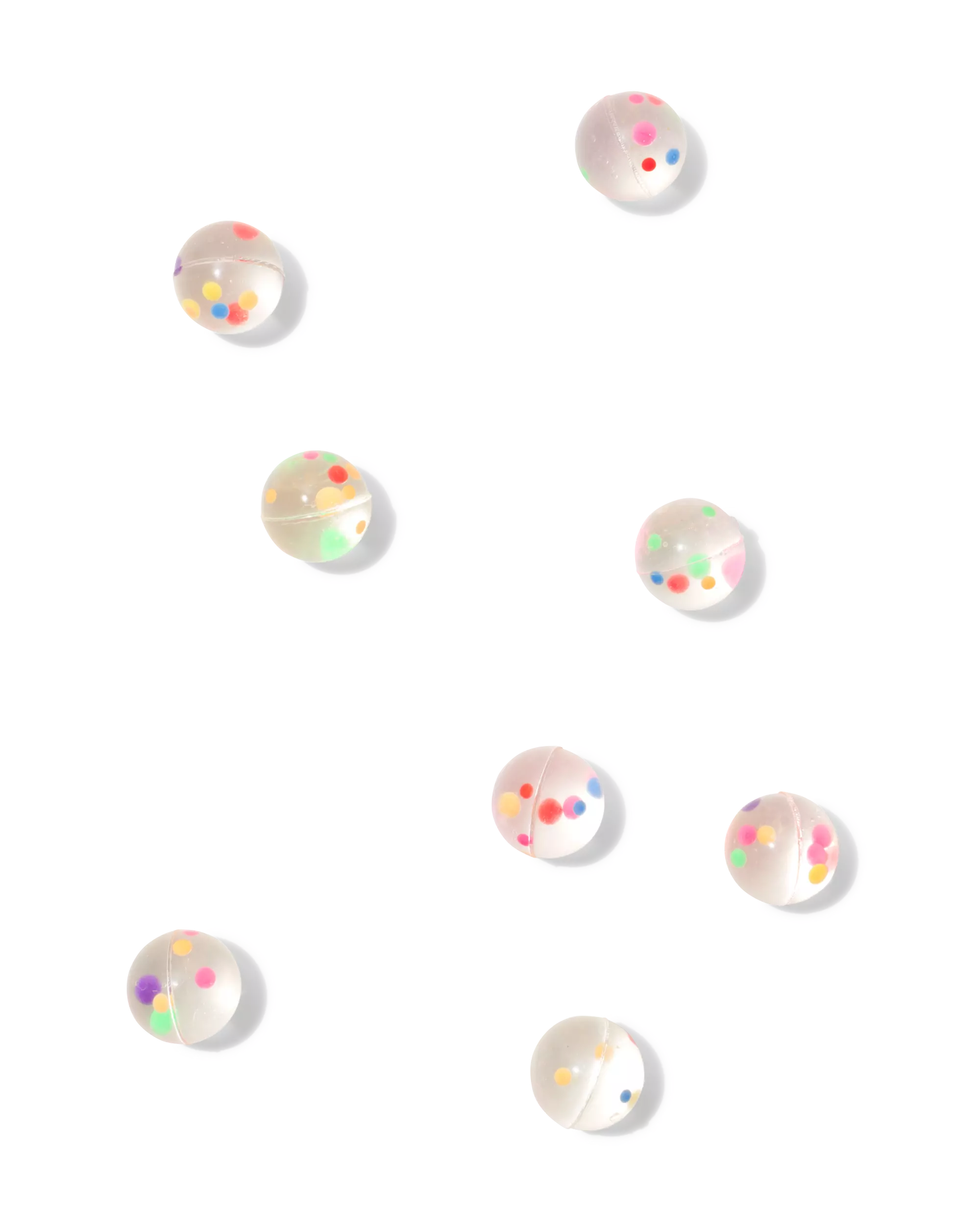 balles rebondissantes à distribuer - 8 pièces