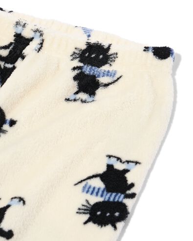 Takkie kinderpyjama fleece gebroken wit gebroken wit - 23003000OFFWHITE - HEMA
