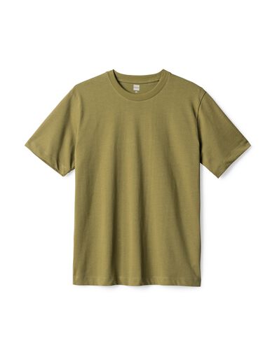 t-shirt homme Elias jersey vert moyen vert moyen - 2129880MIDGREEN - HEMA