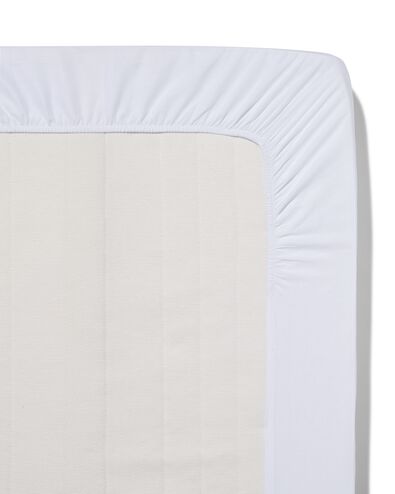 drap-housse 80x200cm coton blanc  - 5190002 - HEMA