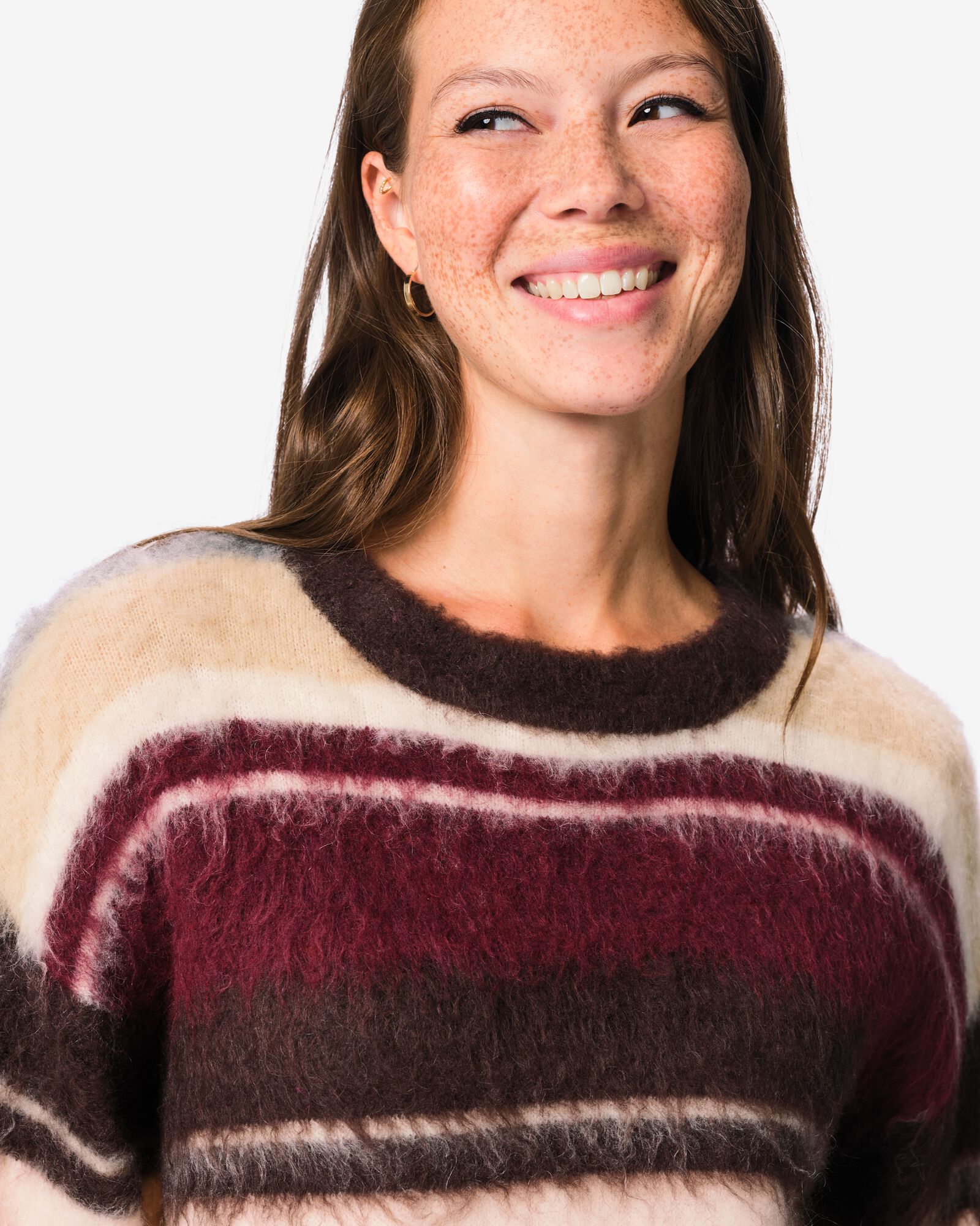 pull femme Henna maille fine rayures multi multi - 36214720MULTI - HEMA