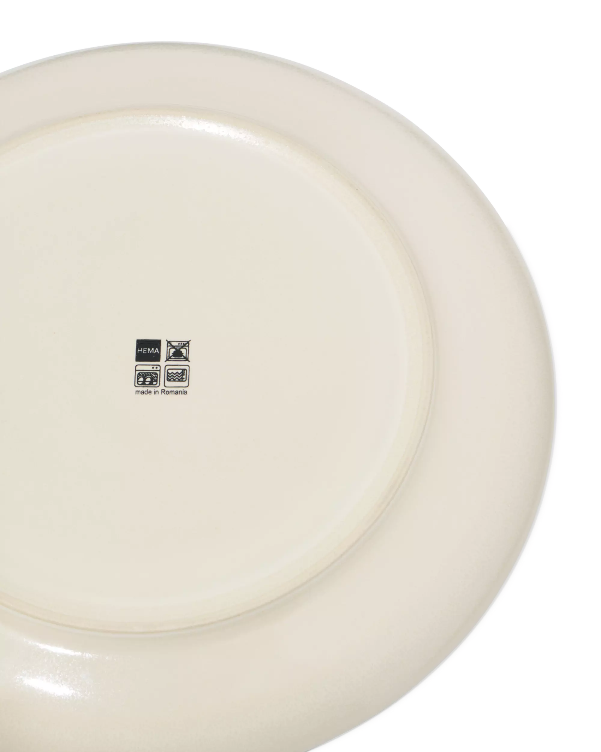 dinerbord Ø26cm Puur aardewerk gebroken wit