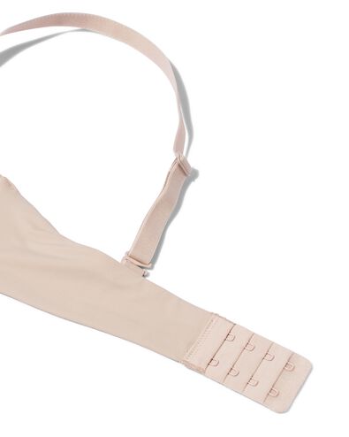 voorgevormde bh zonder beugel recycled/micro beige beige - 21821480BEIGE - HEMA