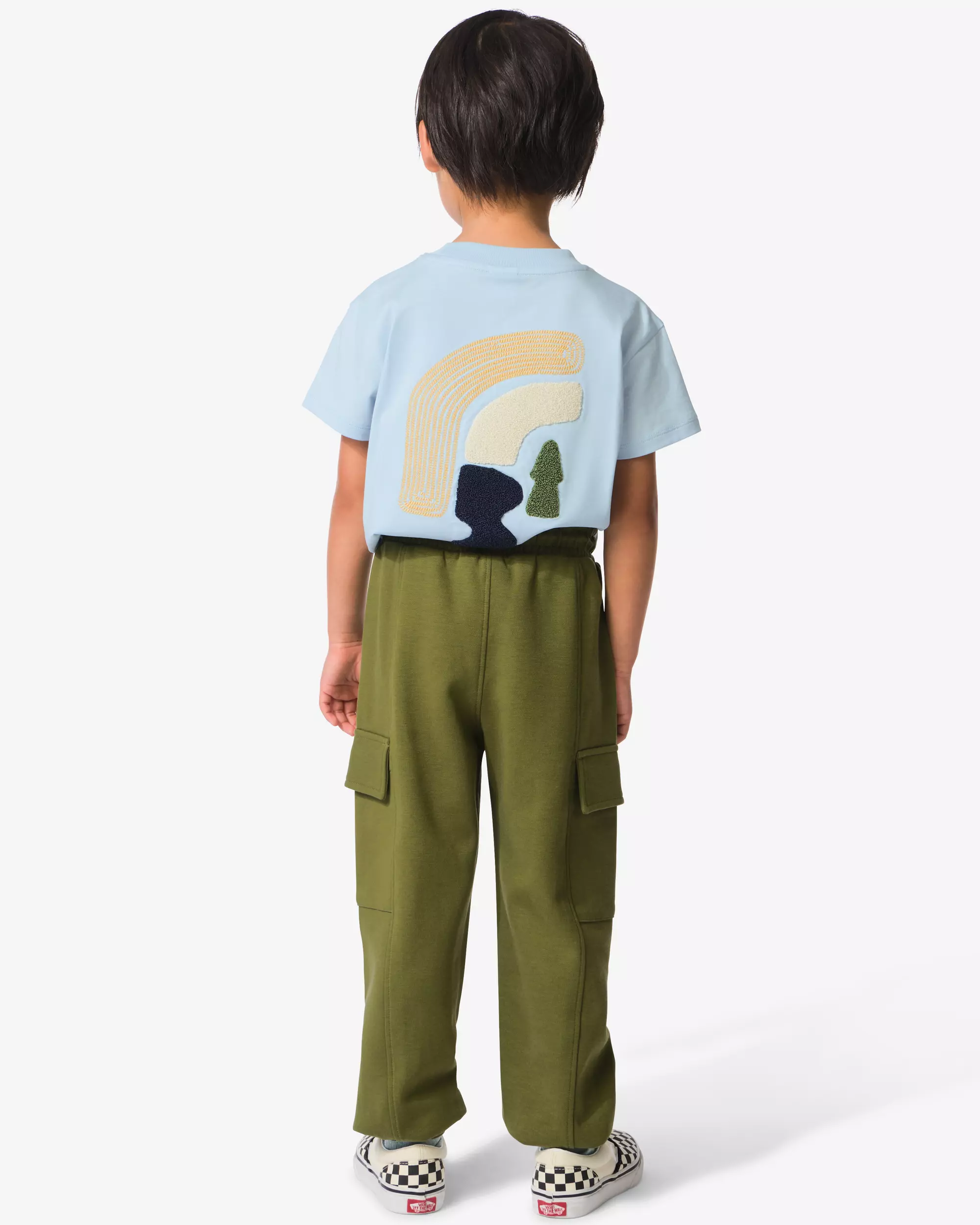 pantalon enfant coupe classique cargo