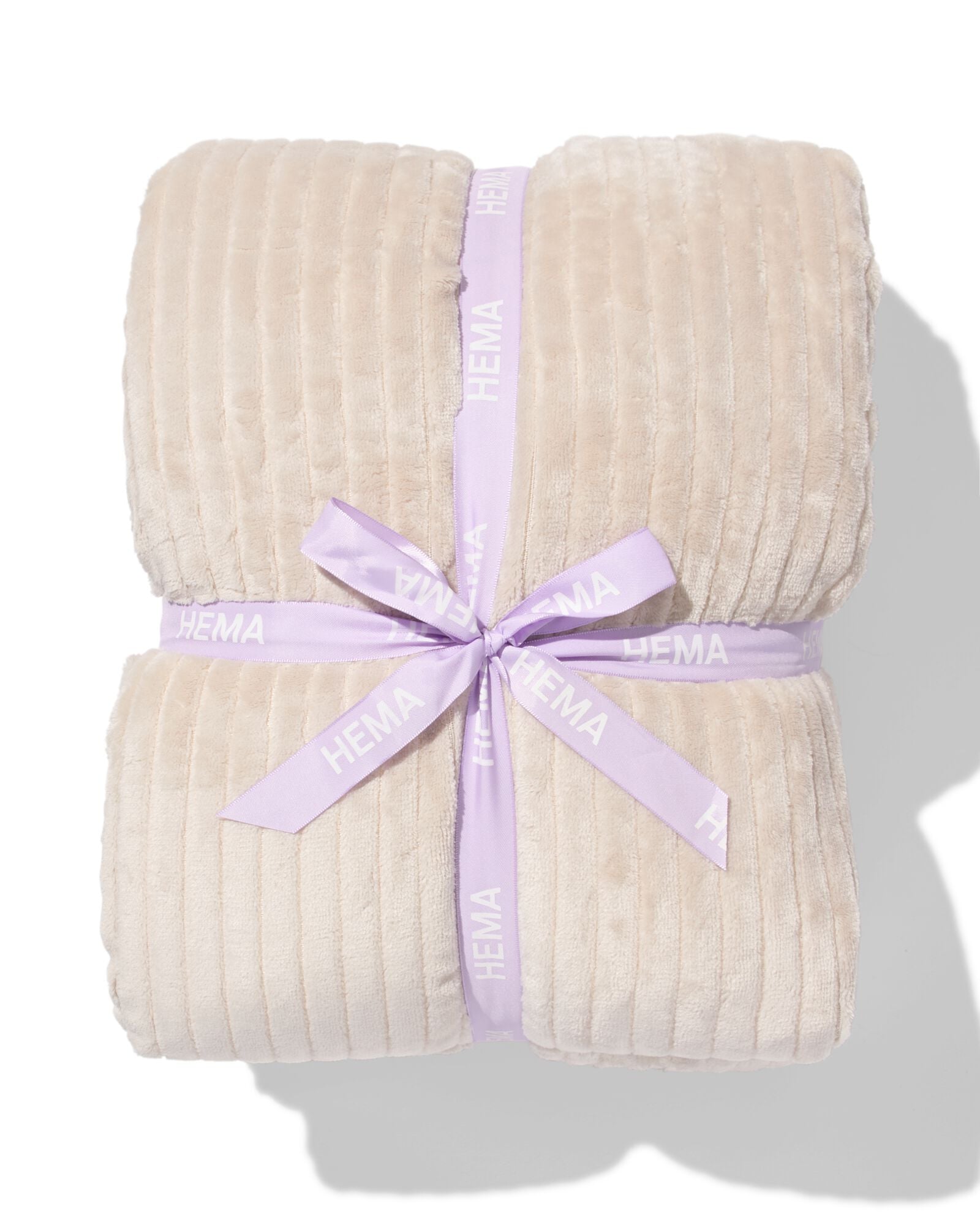 plaid 150x130cm sherpa beige - 7326228 - HEMA