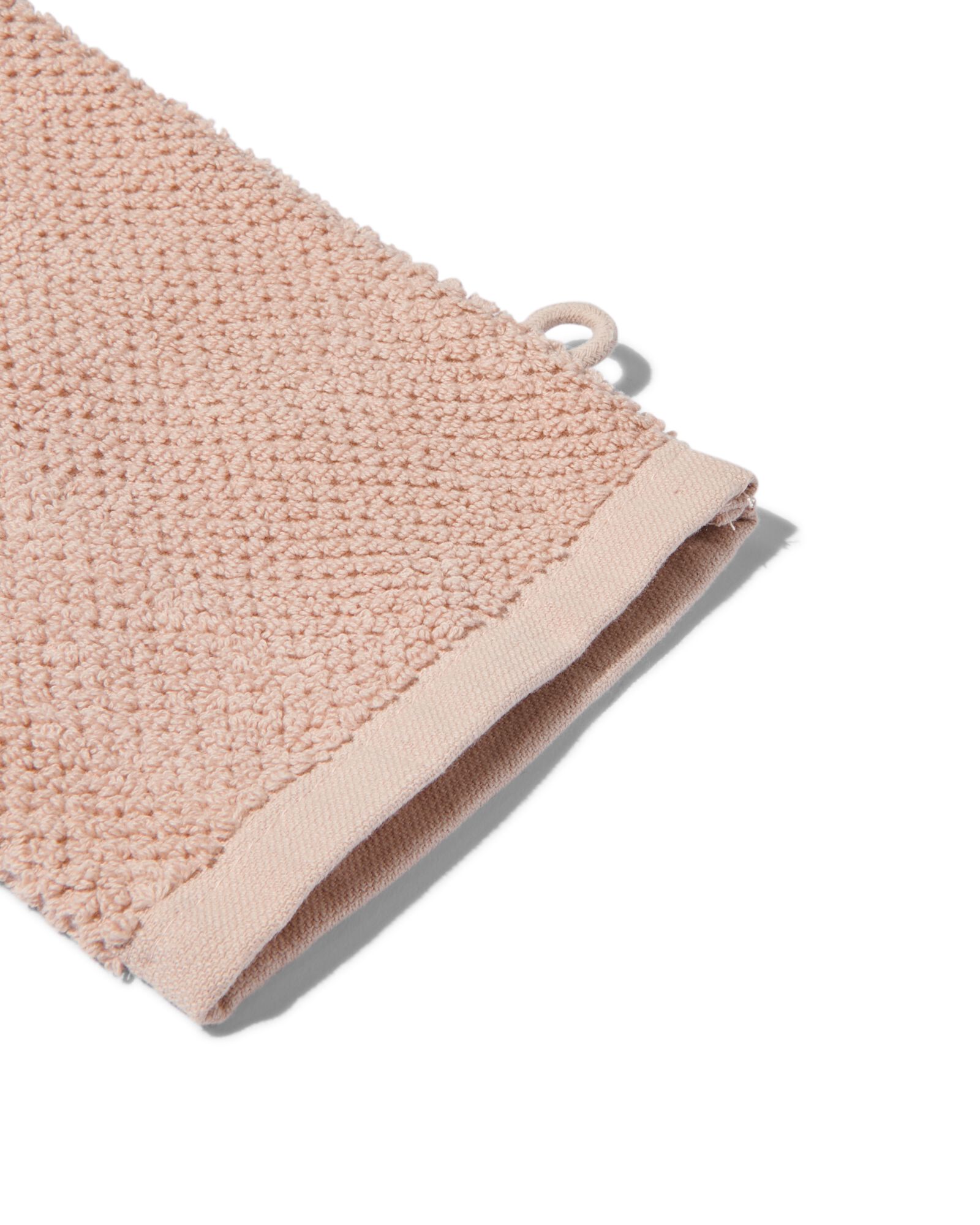 gant de toilette 2&egrave;me vie coton recycl&eacute; 16x21 vieux rose - 5240216 - HEMA