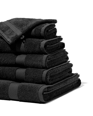 Handtuch, 50 x 100 cm, schwere Qualit&auml;t, schwarz schwarz Handtuch, 50 x 100 - 5210135 - HEMA
