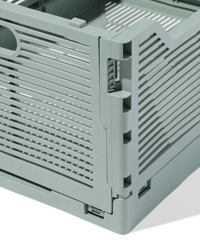 caisse pliante lettres recycl&eacute;e M vert menthe vert menthe M  30 x 40 x 17 - 39811078 - HEMA