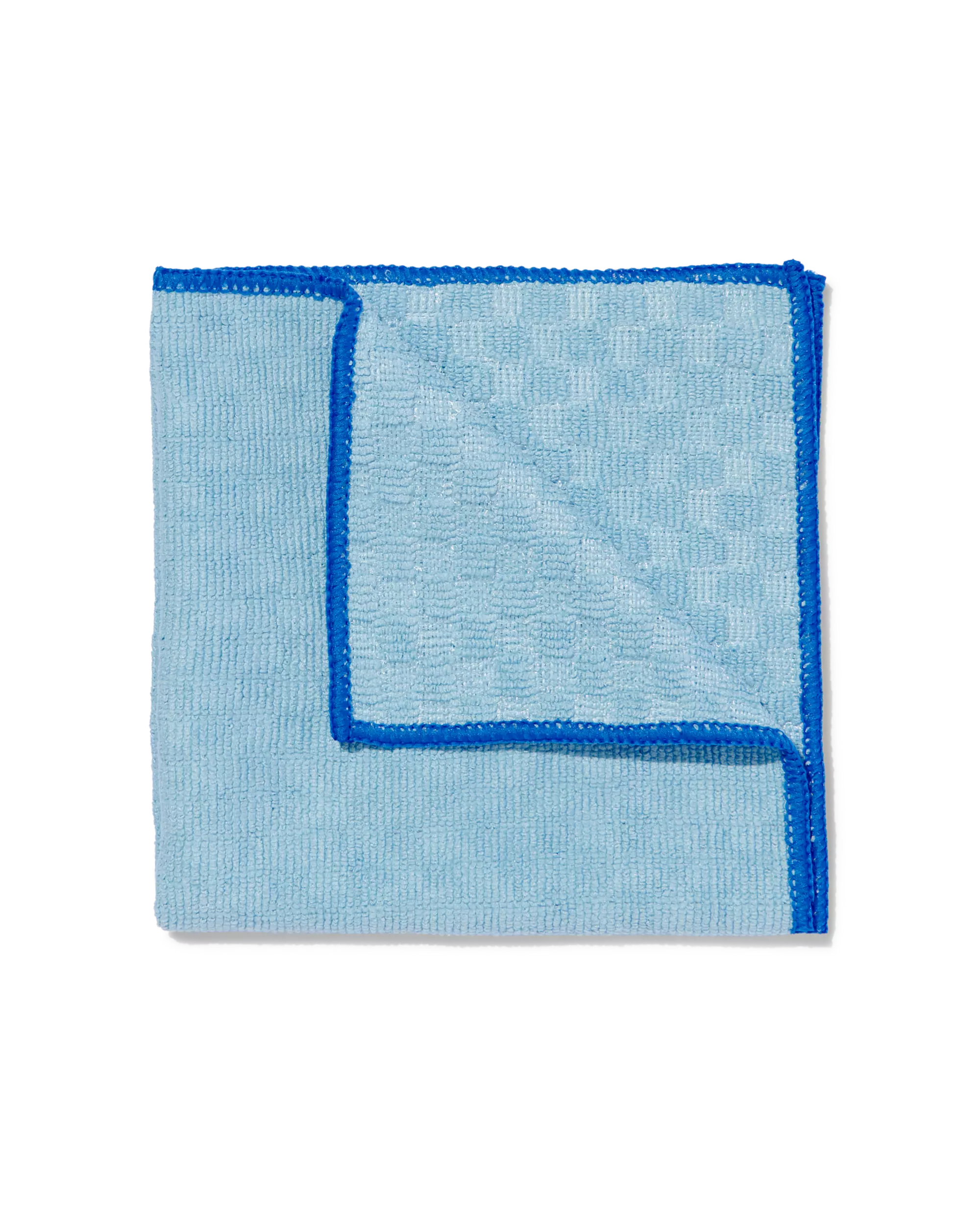 microvezeldoekje met structuur 35x35 blauw