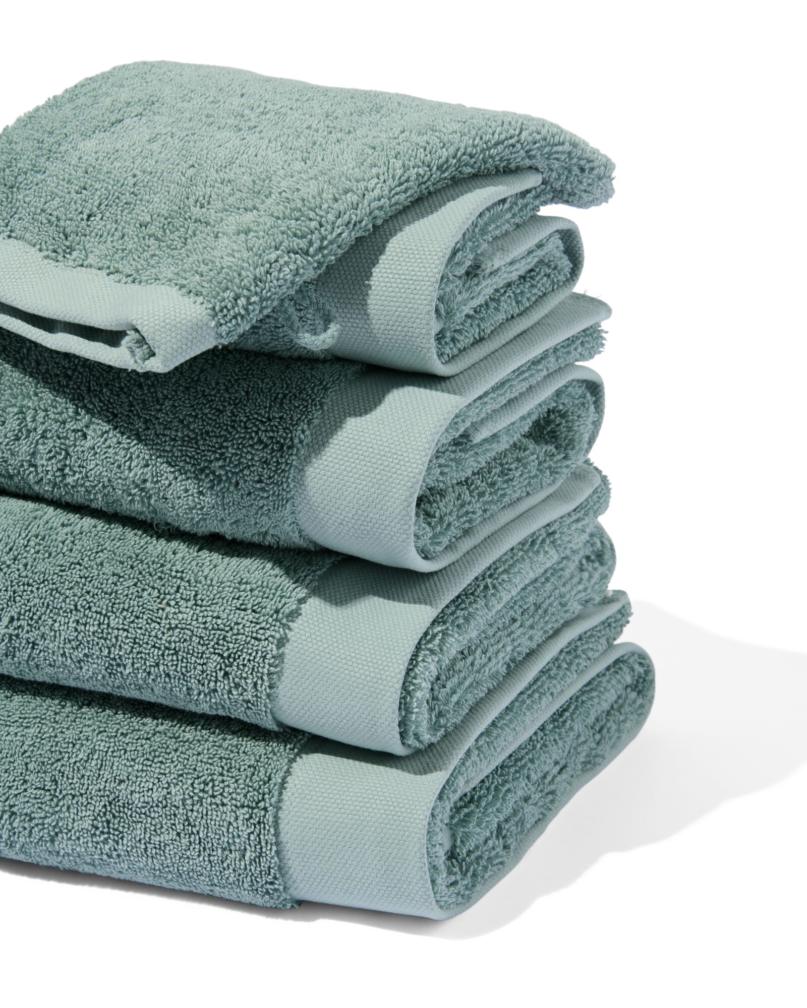 serviette de bain 50x100 qualit&eacute; h&ocirc;teli&egrave;re extra douce bleu vert vert marin serviette 50 x 100 - 5284608 - HEMA