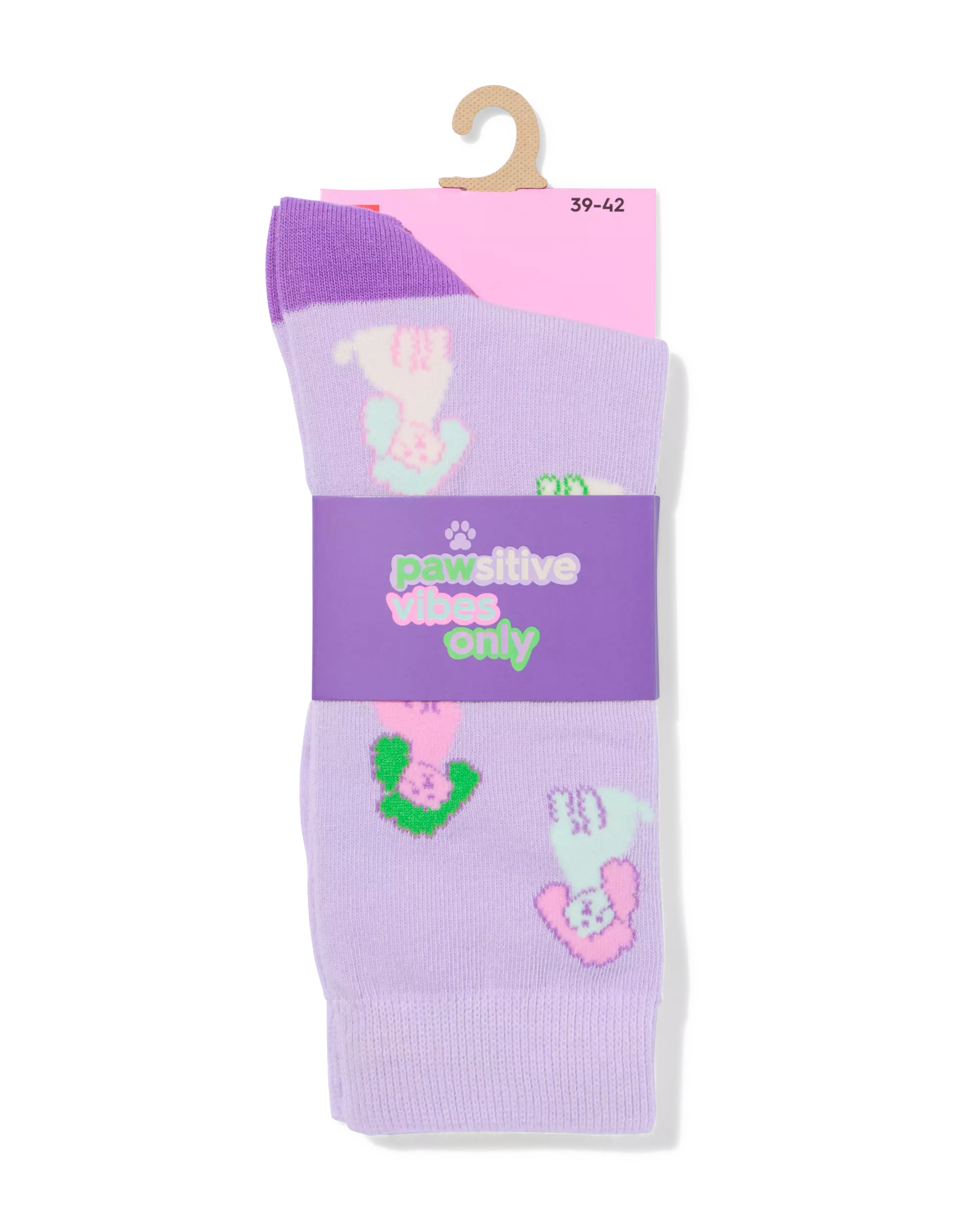 chaussettes pour adultes « pawsitive vibes »
