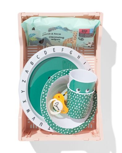 caisse pliante lettres recycl&eacute;e S rose p&acirc;le rose p&acirc;le S  20 x 30 x 11,5 - 39811071 - HEMA