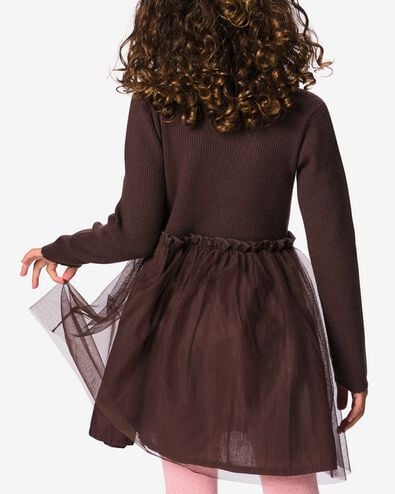 robe enfant coupe classique c&ocirc;tel&eacute;e chocolat chocolat - 30899612CHOCOLATEBROWN - HEMA