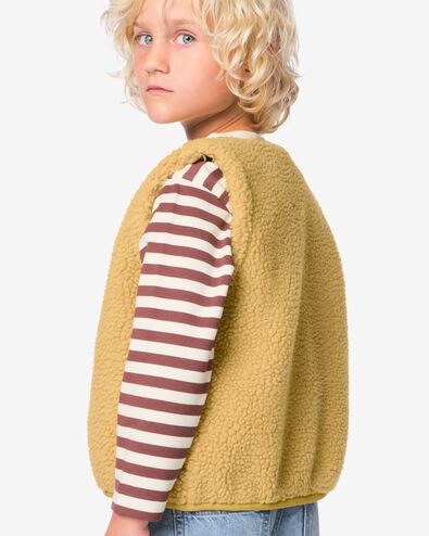 cardigan enfant Guus pelucheux jaune fonc&eacute; jaune fonc&eacute; - 30723502DARKYELLOW - HEMA