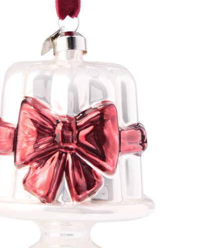 kersthanger 9cm glas taart - 25102085 - HEMA