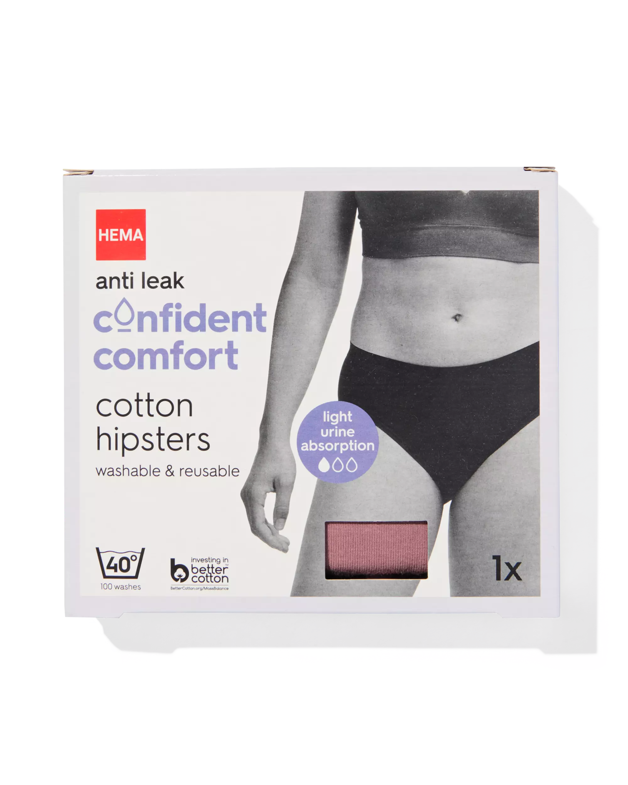 hipster étanche coton pour fuites urinaires légères
