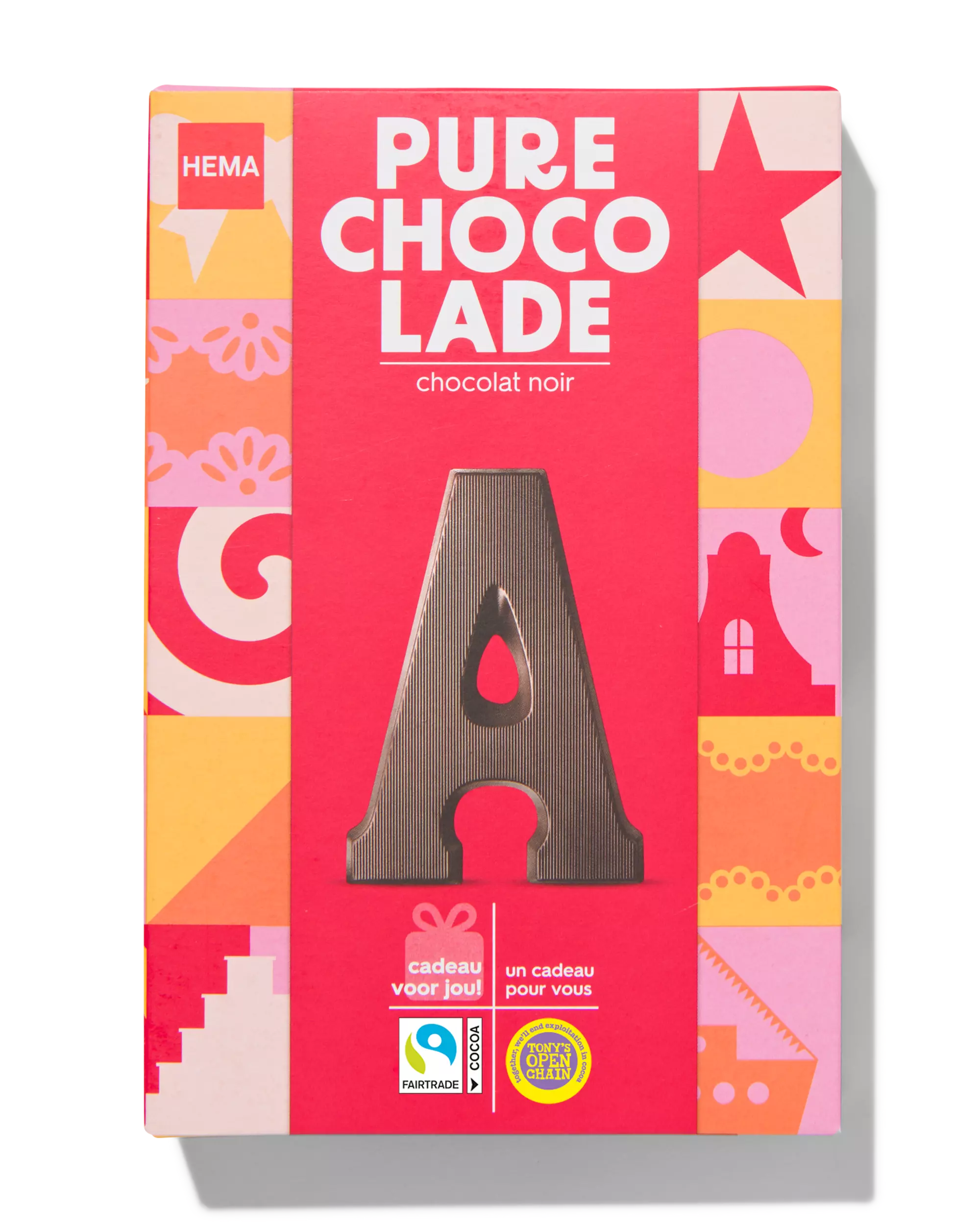 chocoladeletter puur A 140g