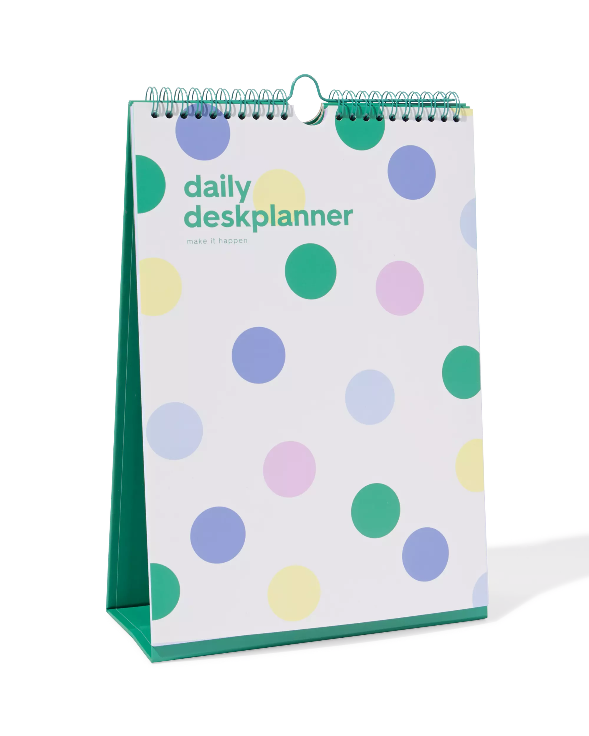 planificateur journalier de bureau avec spirale et support 30x21