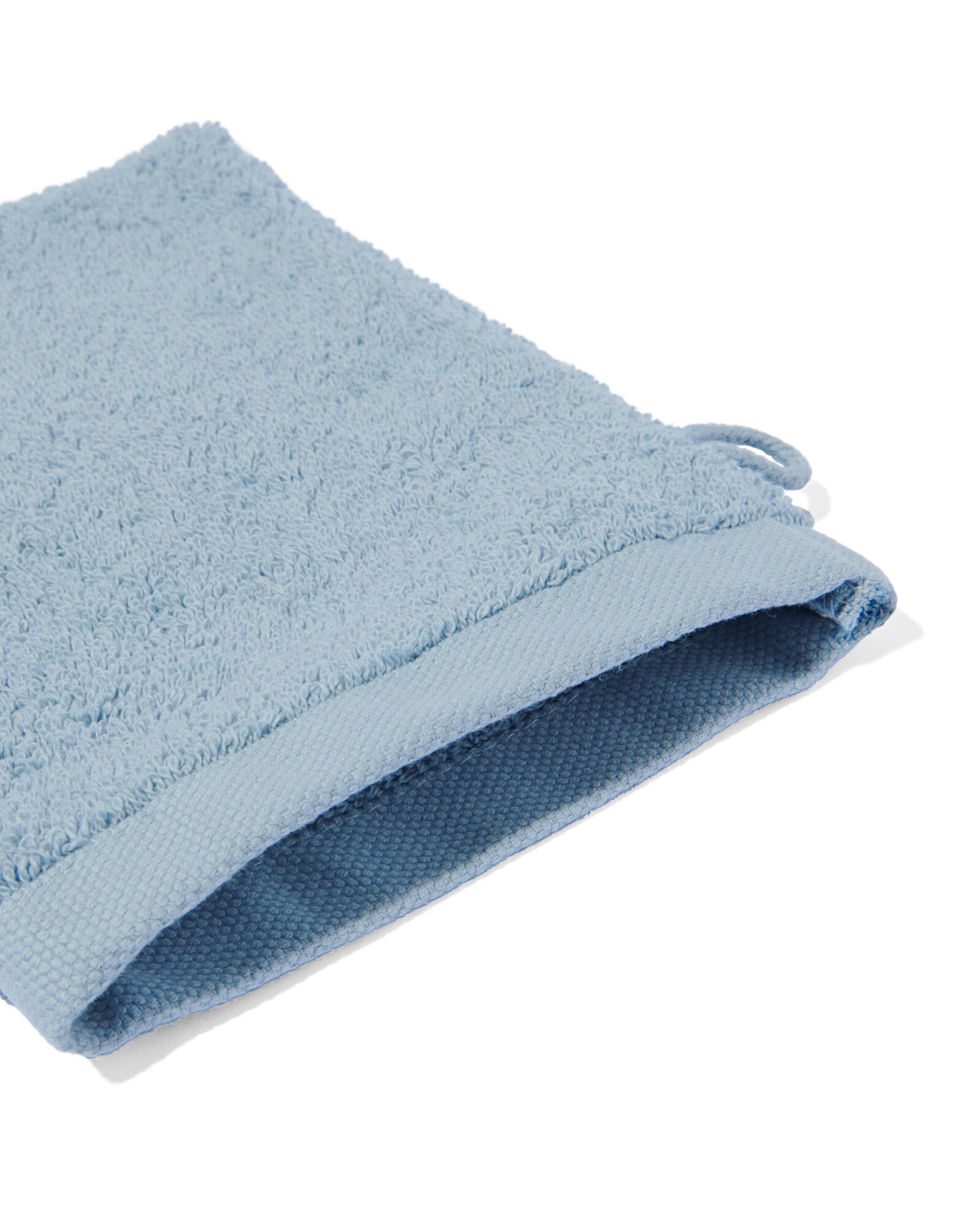 gant de toilette qualit&eacute; h&ocirc;teli&egrave;re extra douce bleu glacier - 5270120 - HEMA