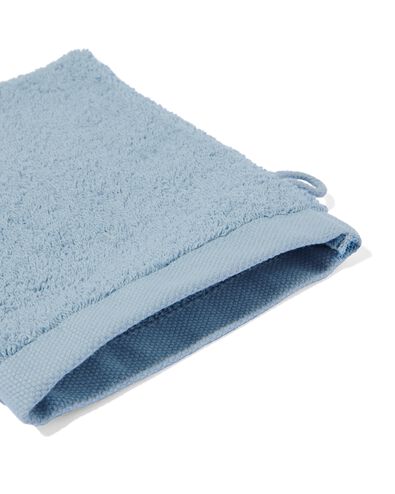 gant de toilette qualit&eacute; h&ocirc;teli&egrave;re extra douce bleu glacier - 5270120 - HEMA