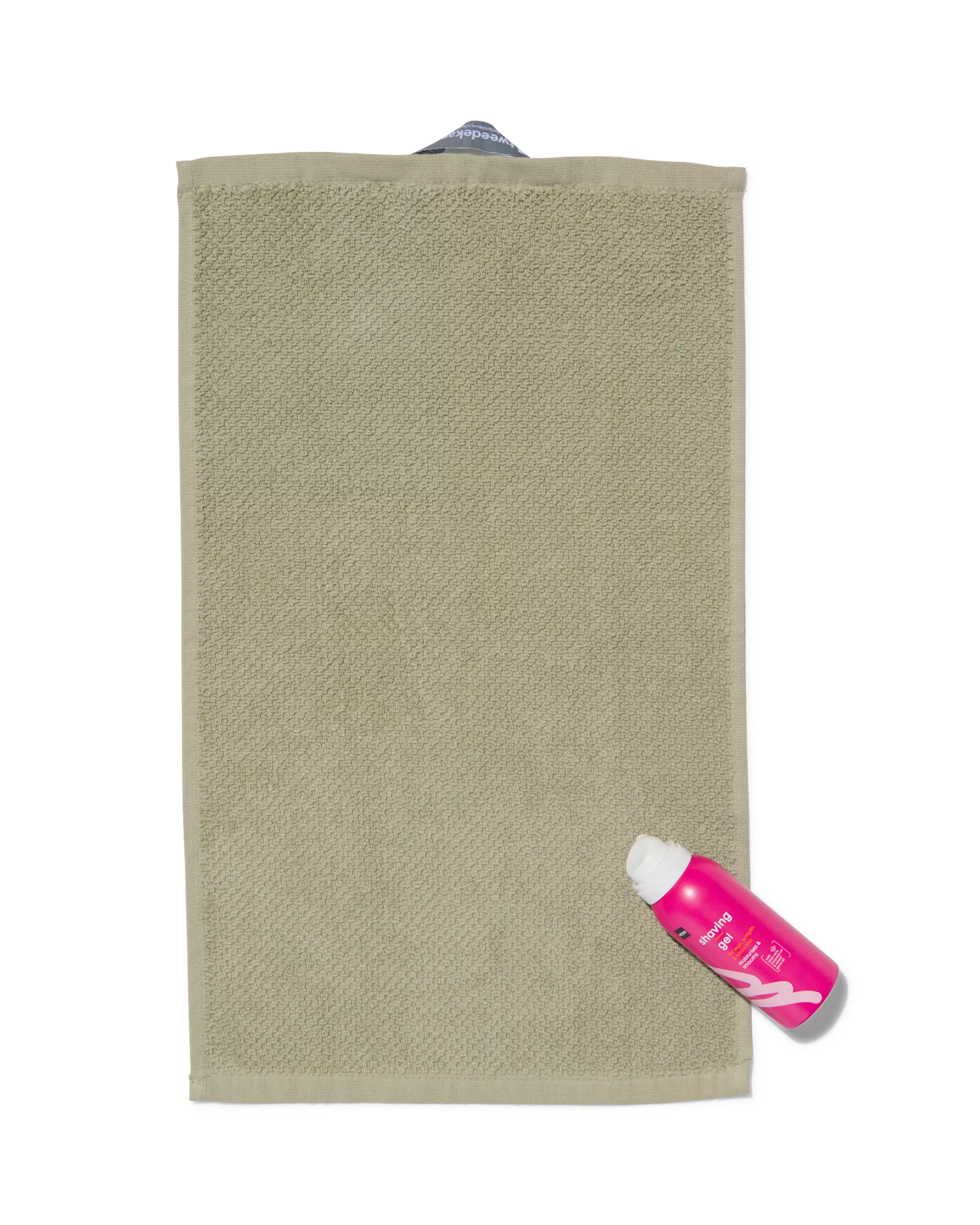 tweedekans gastendoek recycled katoen 30x50 grijsgroen