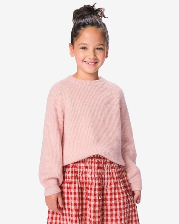pull enfant grosse maille rose rose - 30879419PINK - HEMA