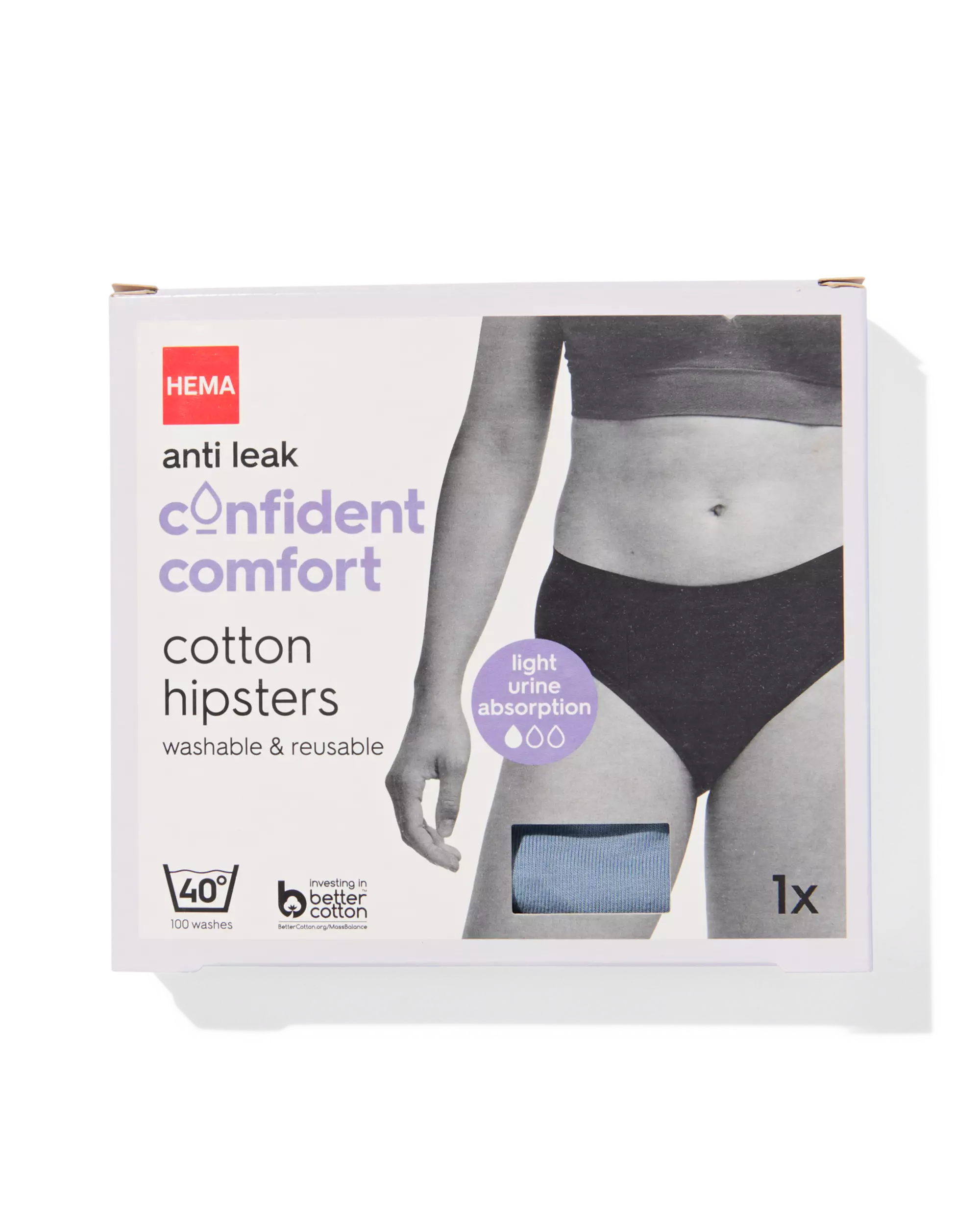 hipster étanche coton pour fuites urinaires légères