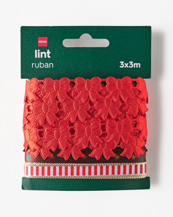 cadeaulint 3mx1.2cm - 3 stuks - 25301908 - HEMA
