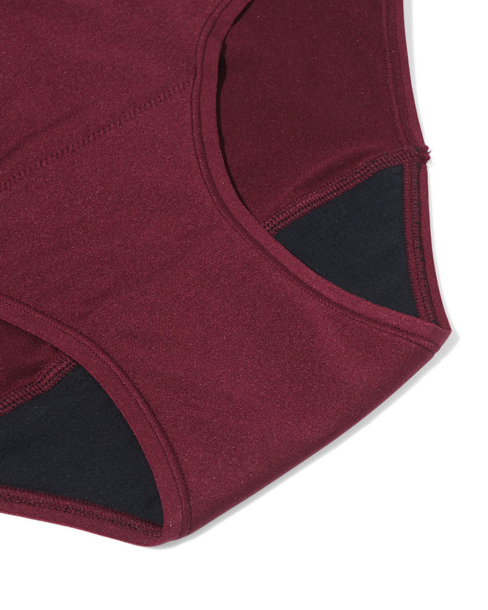 menstruatiehipster naadloos lichte absorptie donkerrood - 19608419DARKRED - HEMA