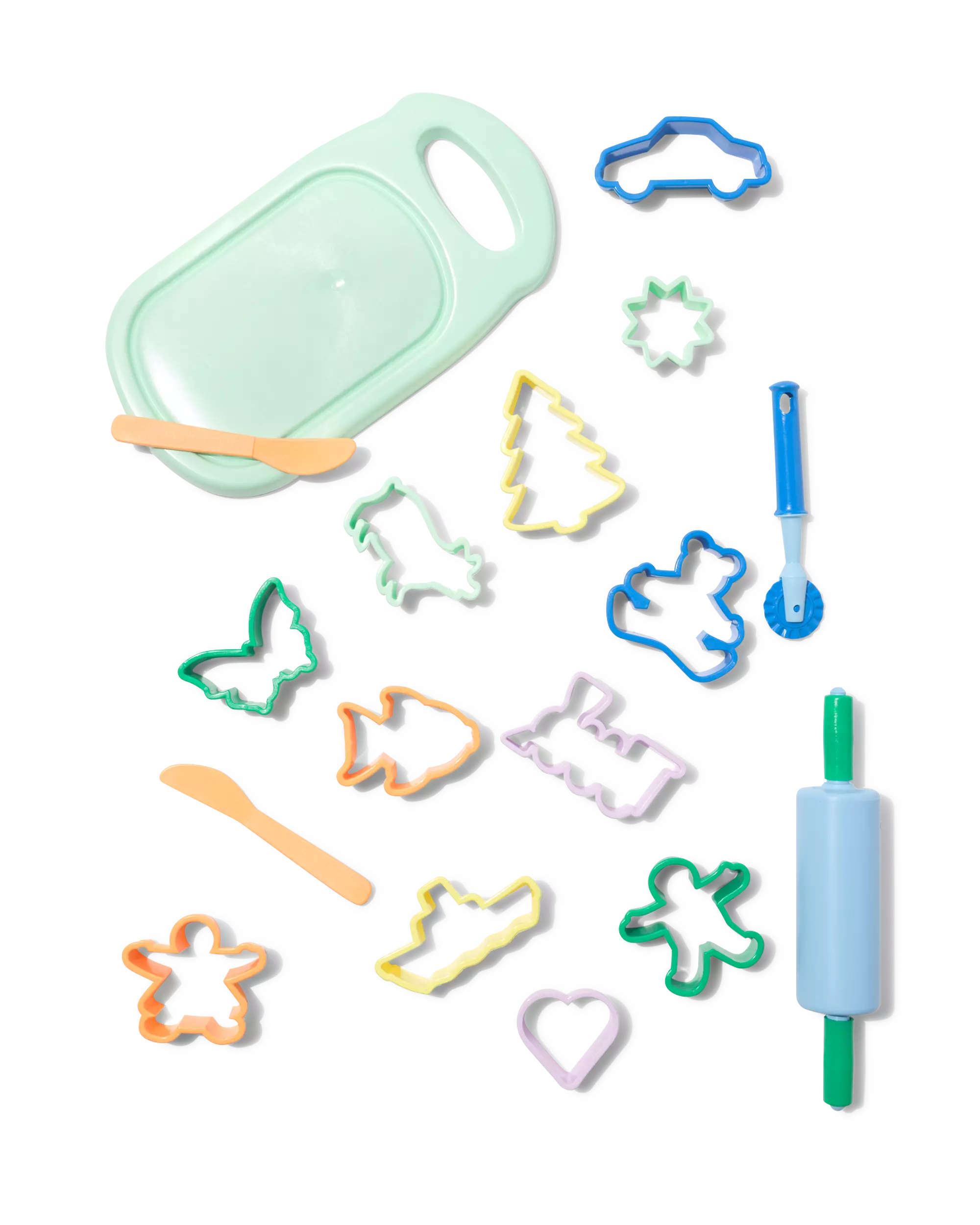 klei vormpjes set - 16 stuks