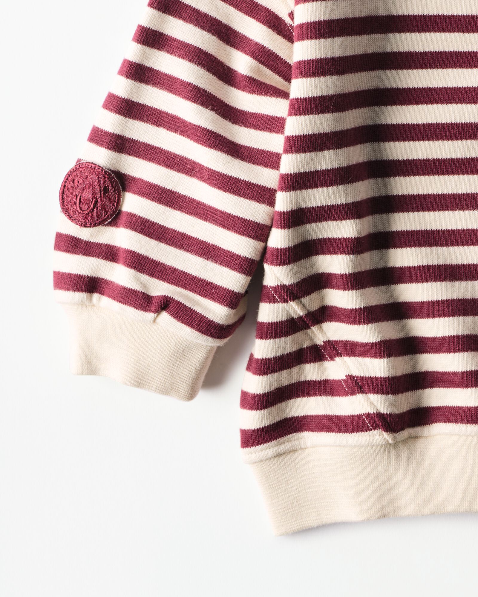 babysweater strepen sweatstof rood rood - 33109680RED - HEMA