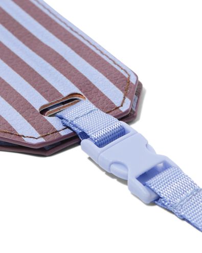 bagagelabel 5.4x9.6cm strepen - 18670043 - HEMA