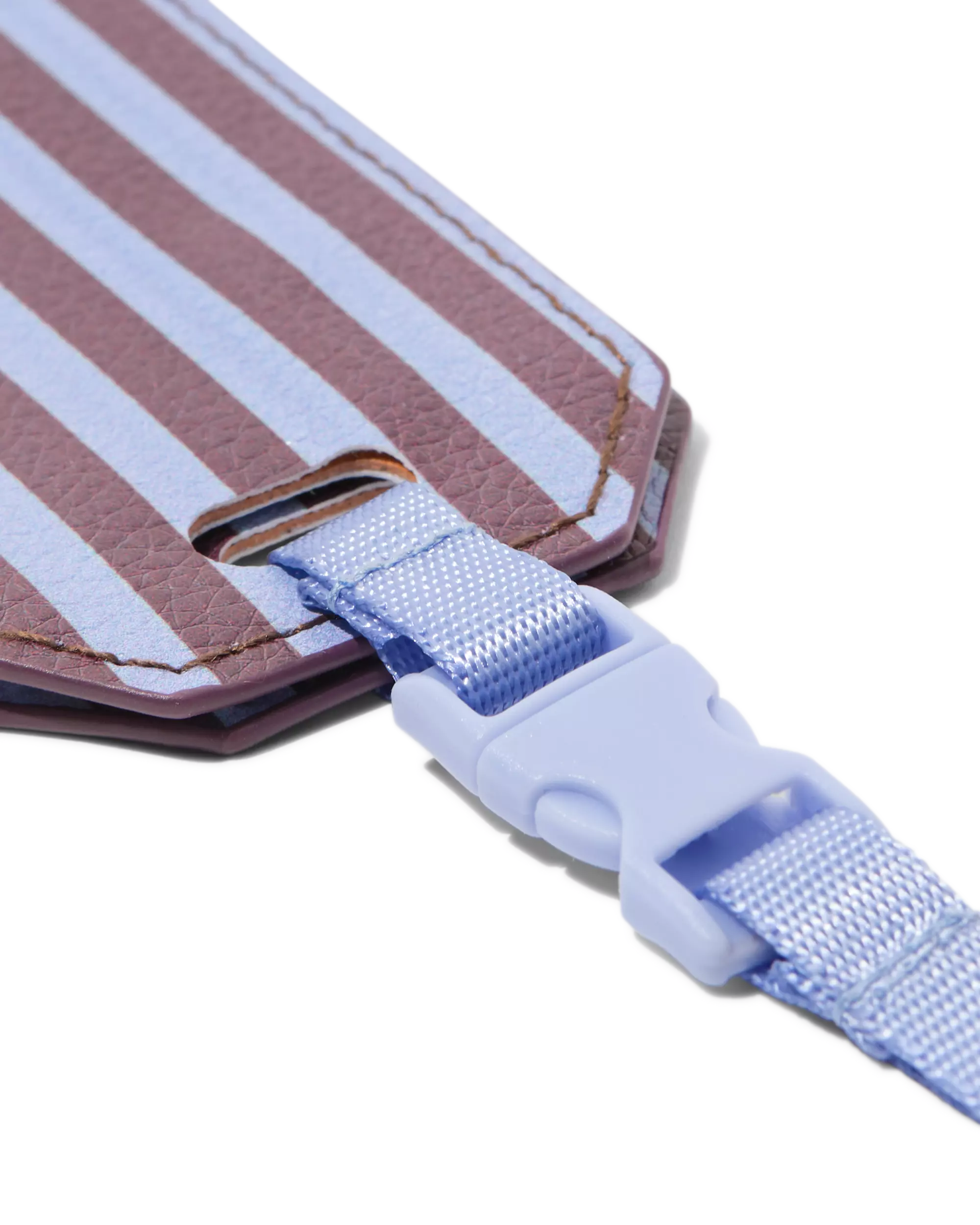 étiquette de bagage 5,4x9,6cm rayures