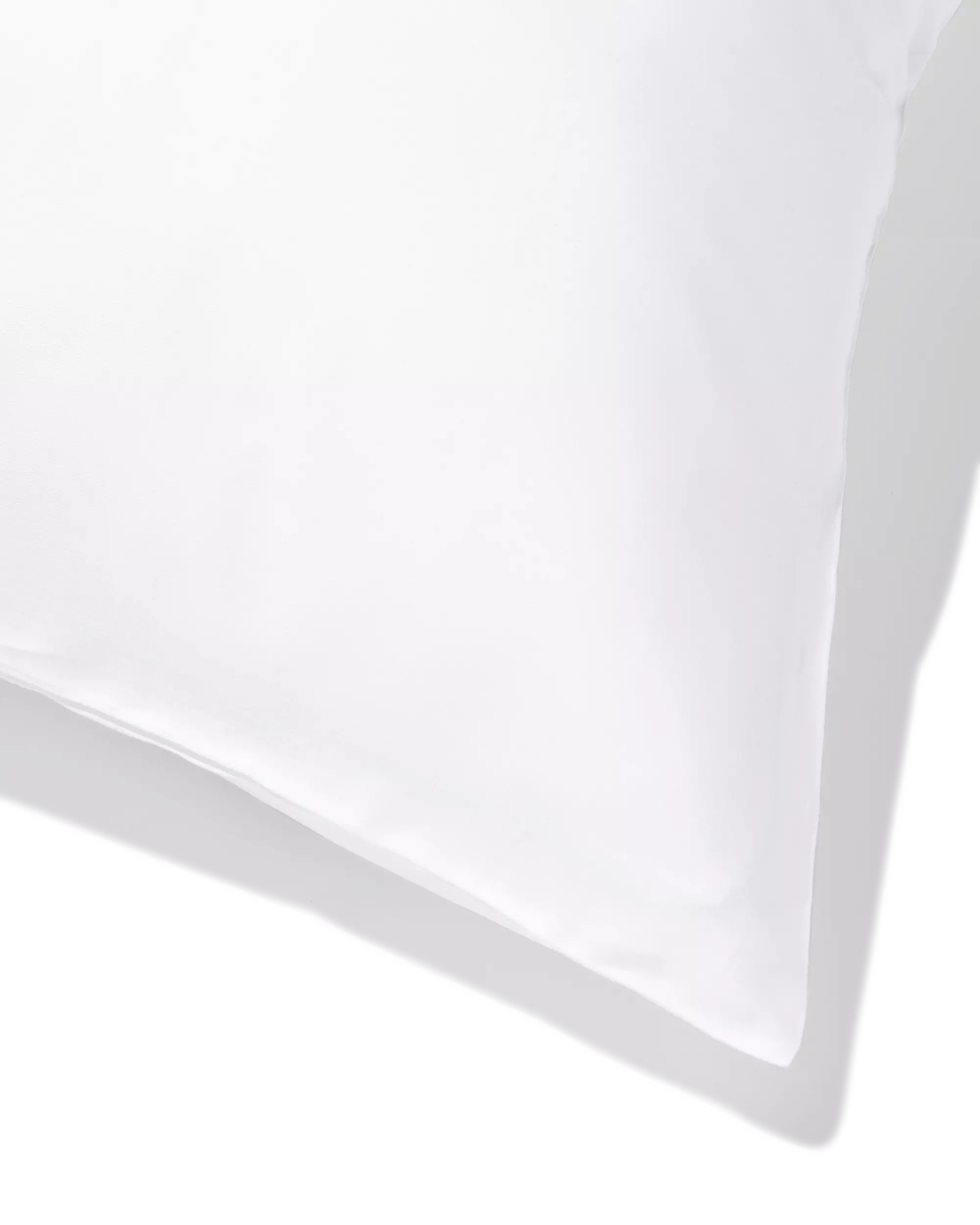 taies d'oreiller 60x70cm en percale de coton hôtel blanc - 2 pièces