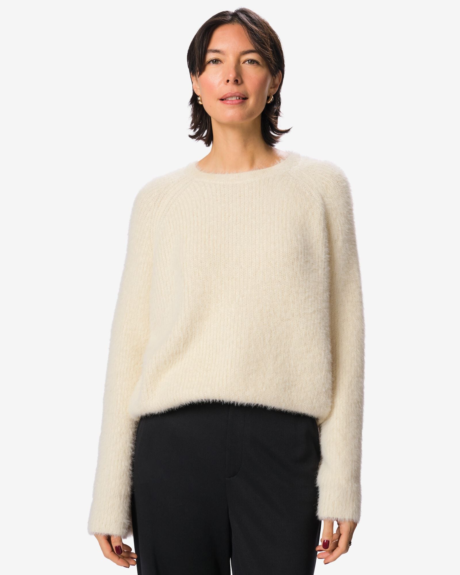 pull tricot femme  blanc cass&eacute; blanc cass&eacute; - 36214930OFFWHITE - HEMA
