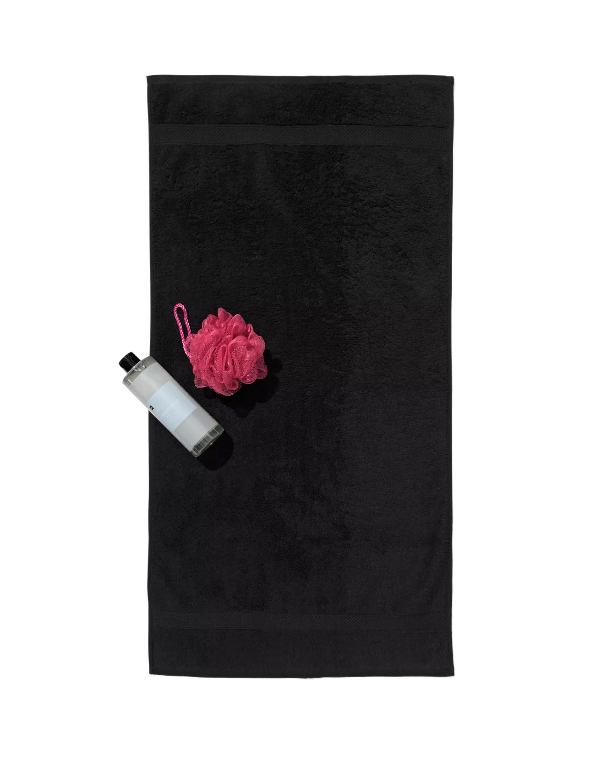 serviette de bain 50x100 qualité épaisse noir