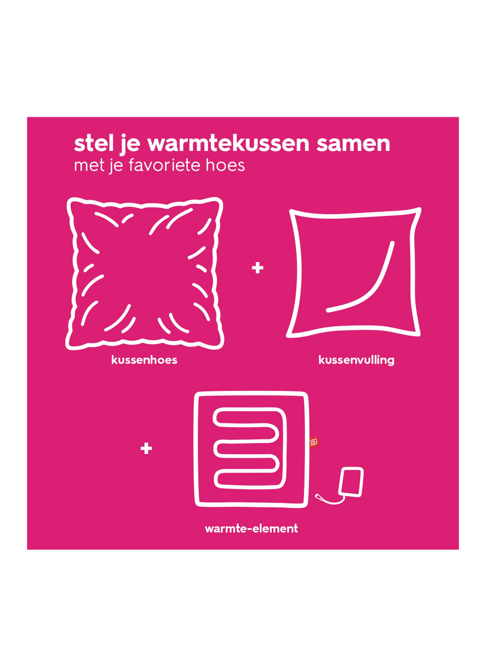 Kissenbezug, 50 &times; 50 cm, flauschig, Weinrot - 7326223 - HEMA