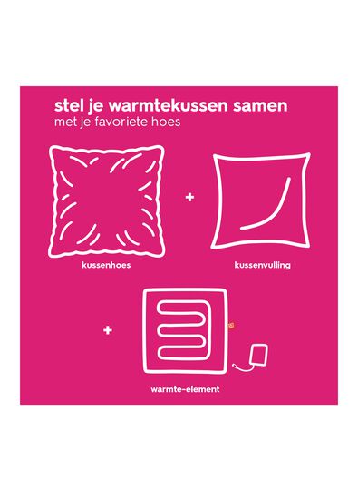 Kissenbezug, 50 &times; 50 cm, flauschig, Weinrot - 7326223 - HEMA