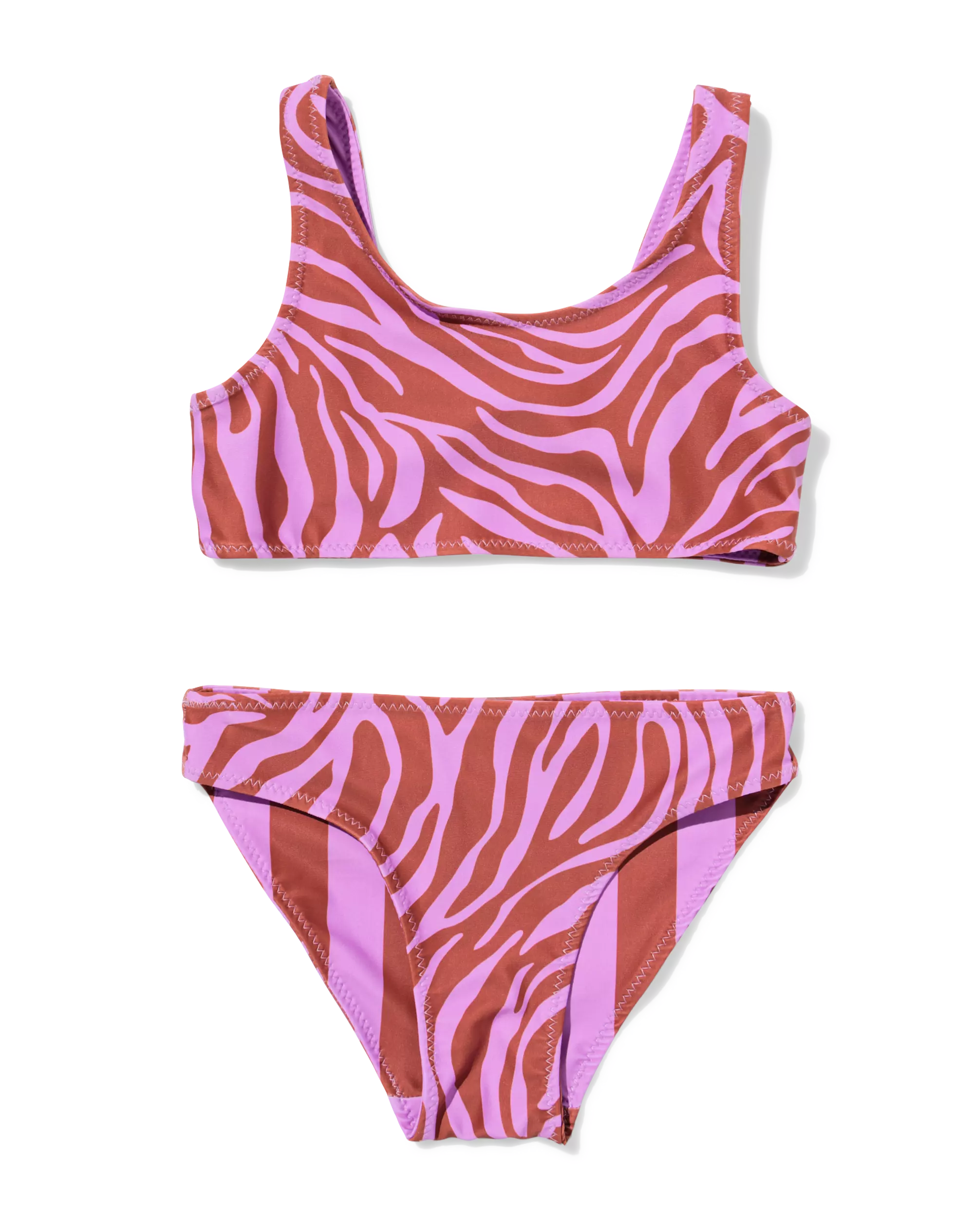 omkeerbare kinderbikini zebra-strepen