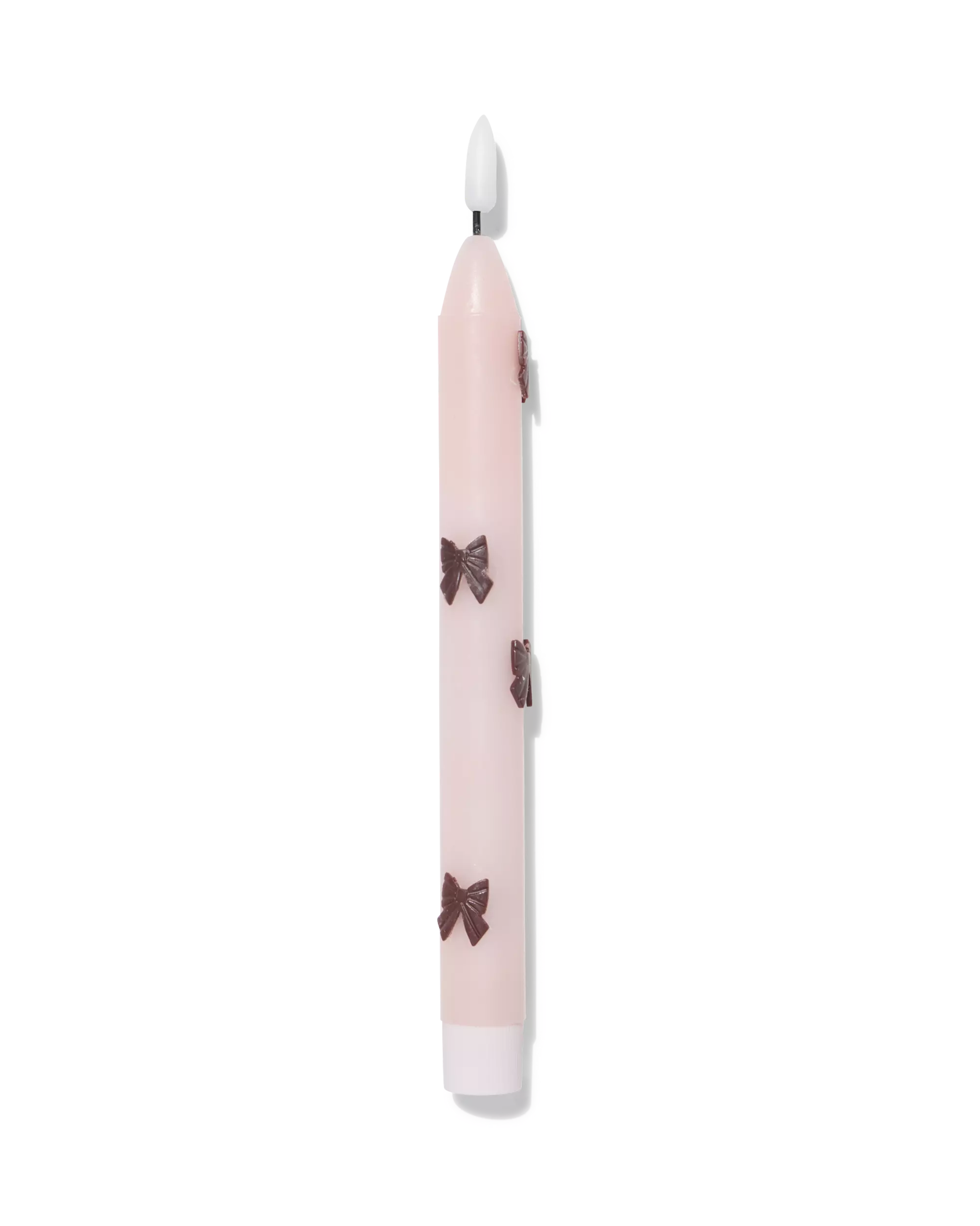 bougie led ⌀2,5 x 24,7 cm avec petits nœuds