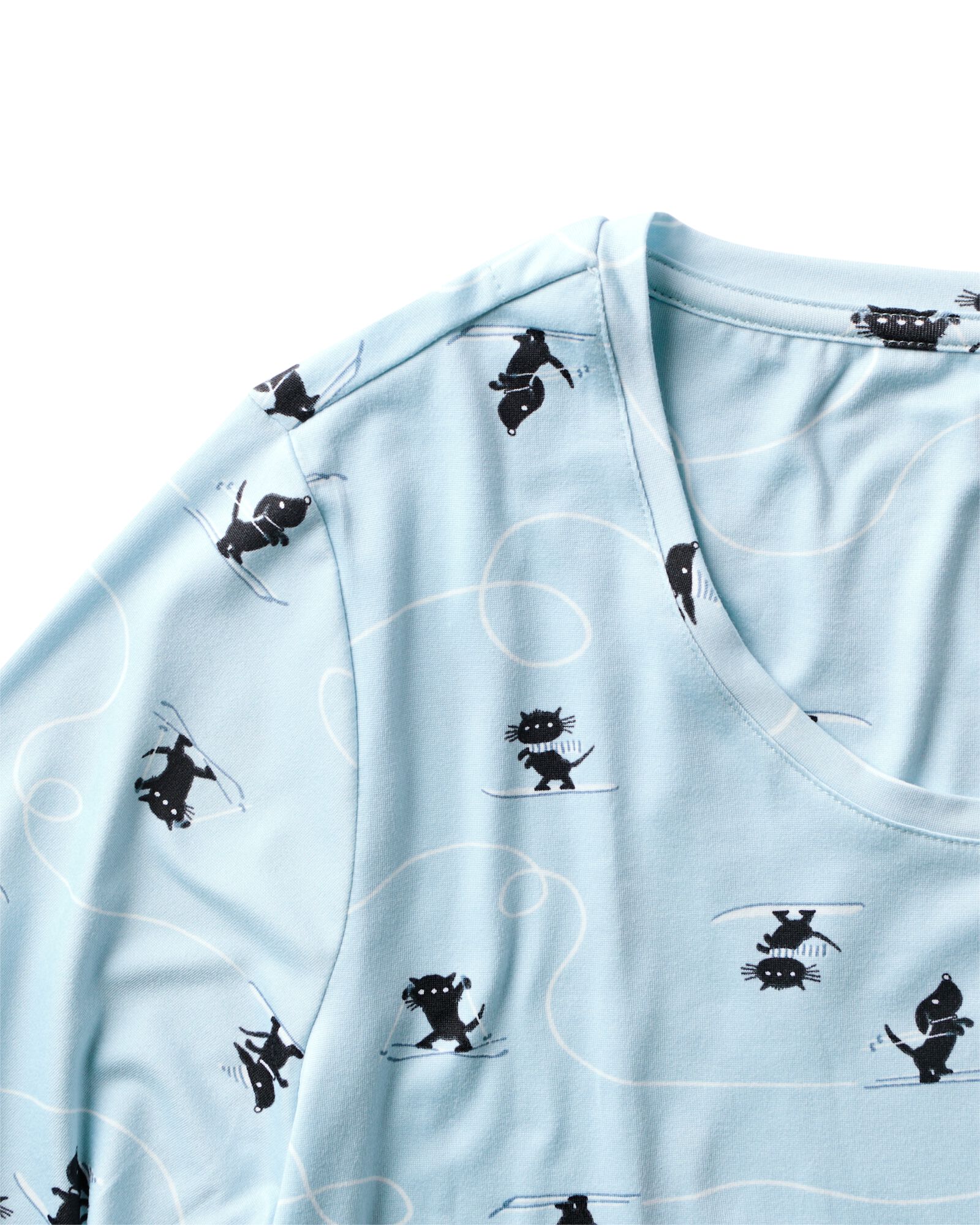pyjama femme Takkie microfibre bross&eacute;e bleu clair bleu clair - 23401956LIGHTBLUE - HEMA