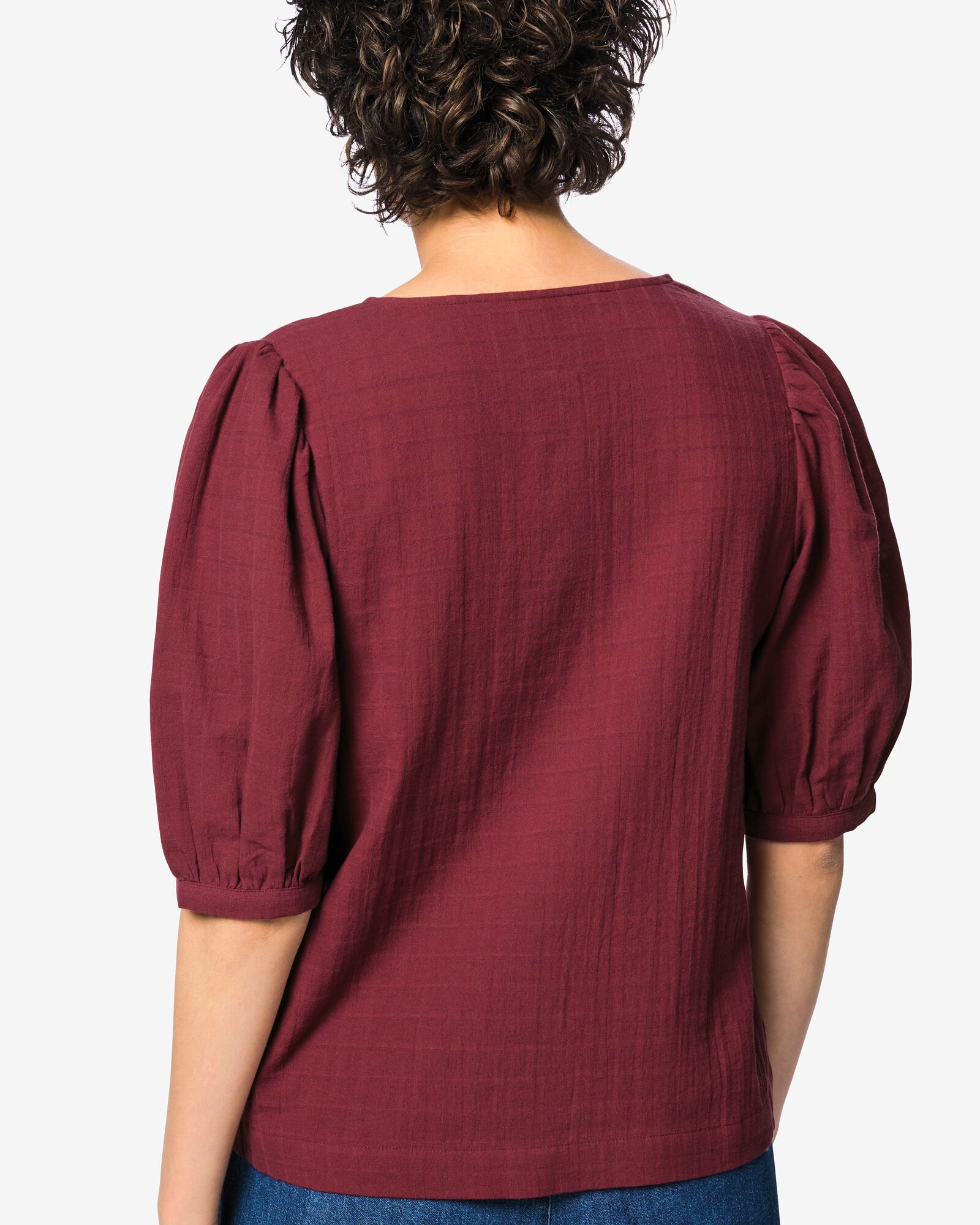Damenbluse Billy  bordeauxrot bordeauxrot - 36213360BURGUNDYRED - HEMA