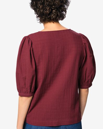 Damenbluse Billy  bordeauxrot bordeauxrot - 36213360BURGUNDYRED - HEMA